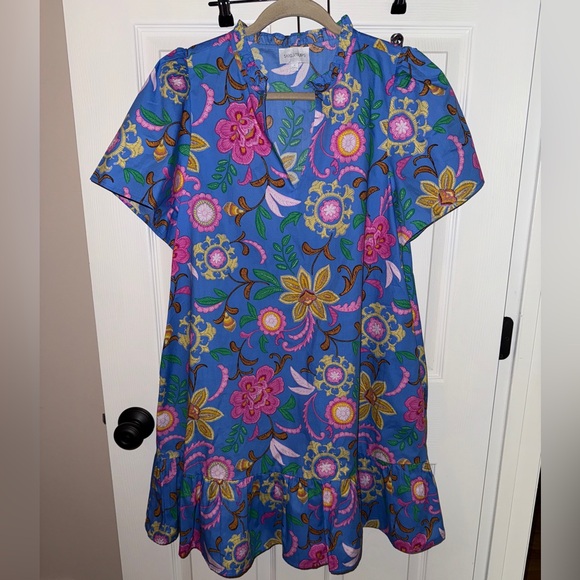 Sugarlips Faro Floral Celeste Mini Dress NWOT - Picture 2 of 5